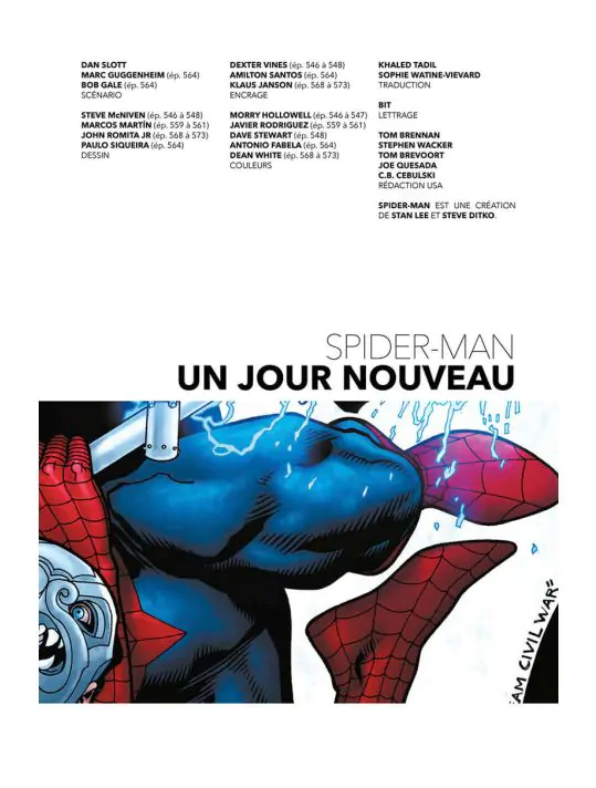 Spider-Man - Tome 01 - Spider-Man : Un jour nouveau - Dan Slott, Steve  McNiven, Marcos Martin - cartonné, Livre tous les livres à la Fnac