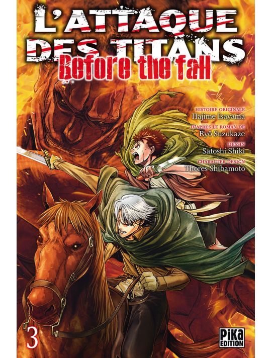 L'attaque des titans - before the fall tome 3 main product photo
