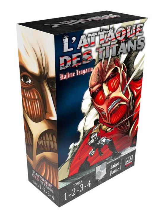 L'attaque des titans - coffret tomes 1 à 4 main product photo