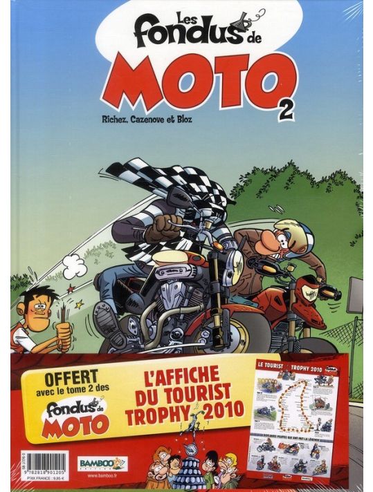 les fondus de moto tome 2 + affiche ile de man offerte main product photo
