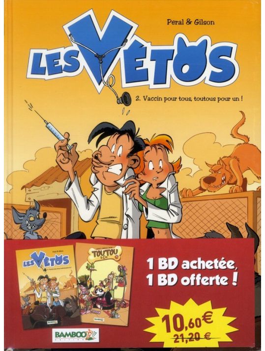 les vétos tome 2 - toutou & cie tome 2 offert main product photo