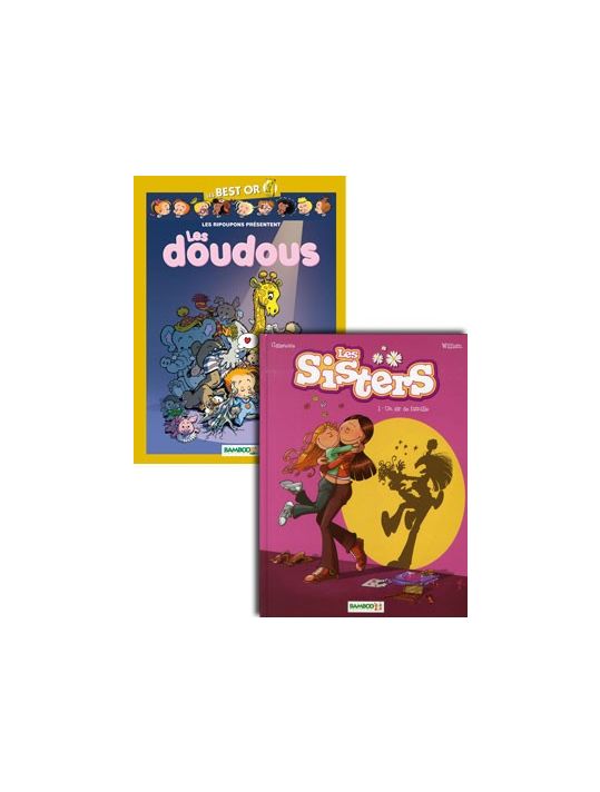 Pack découverte 2015 - Les Sisters tome 1 + Les Ripoupons - Best Or - Les Doudous main product photo