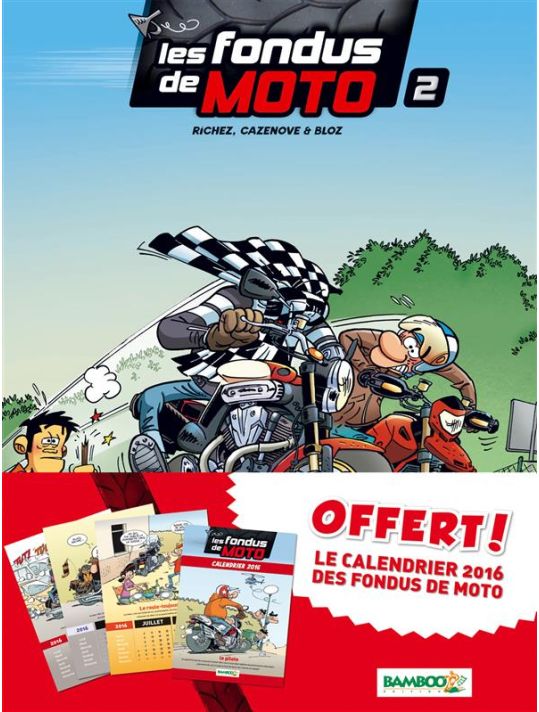 Les fondus de moto tome 2 - pack calendrier 2016 main product photo