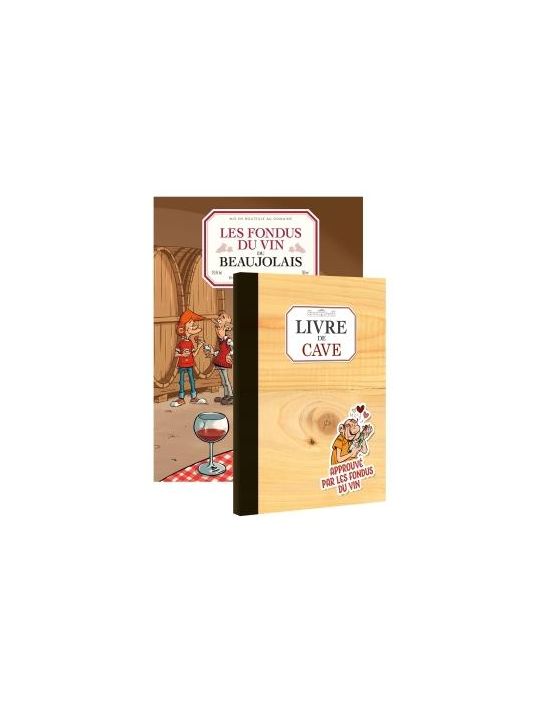 Les fondus du vin - Beaujolais + livre de cave offert main product photo