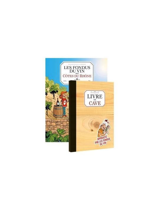 Les fondus du vin - Cotes du Rhône + livre de cave offert main product photo