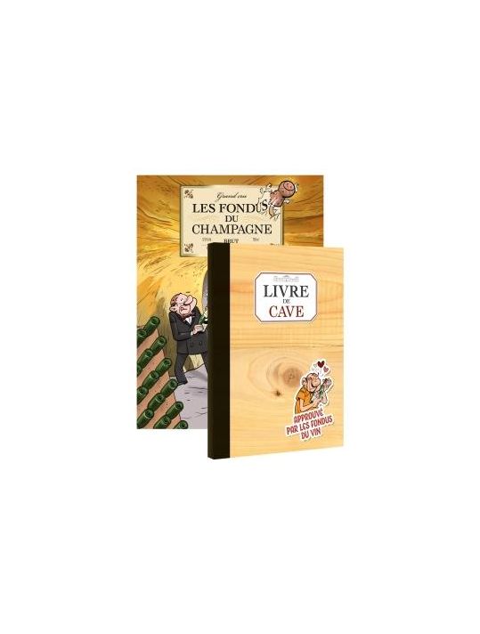 Les fondus du vin - Champagne + livre de cave offert main product photo