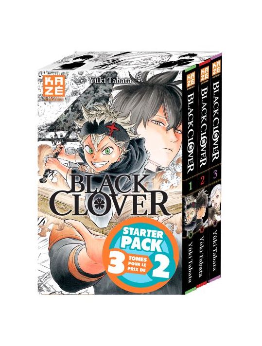 Black clover - starter pack tomes 1 à 3 main product photo