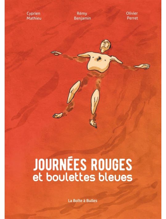 Journées rouges et boulettes bleues main product photo