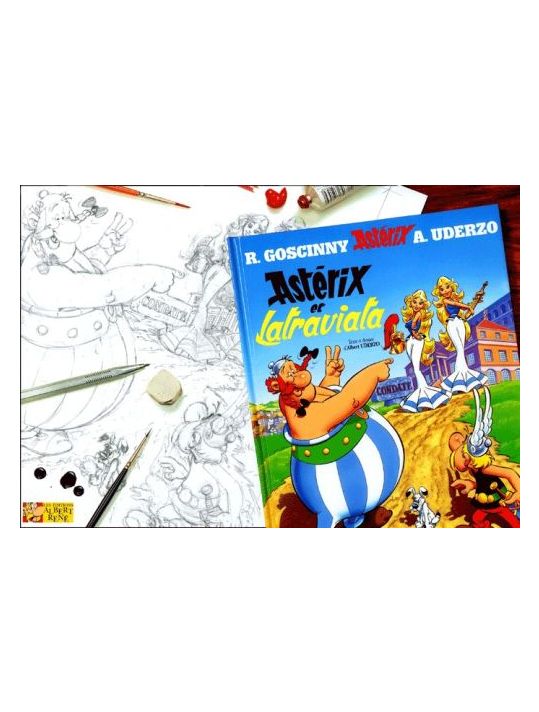 astérix - hors collection astérix tome 5 - astérix et la traviata - crayonnés main product photo