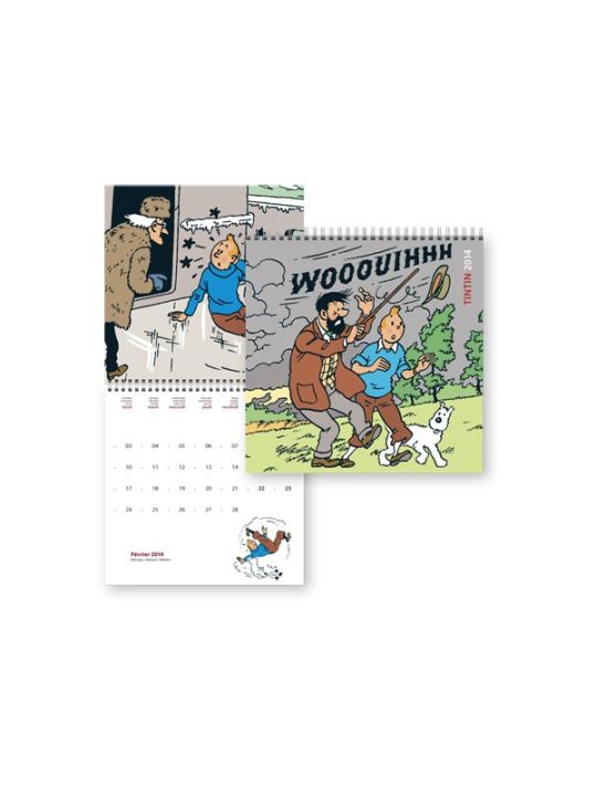 Calendrier 2014 - Les intempéries dans les aventures de Tintin main product photo