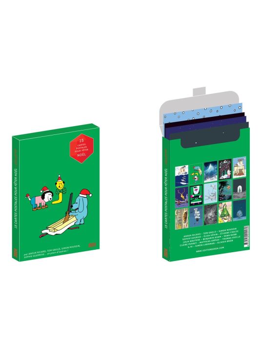 15 cartes postales pour fêter Noël main product photo