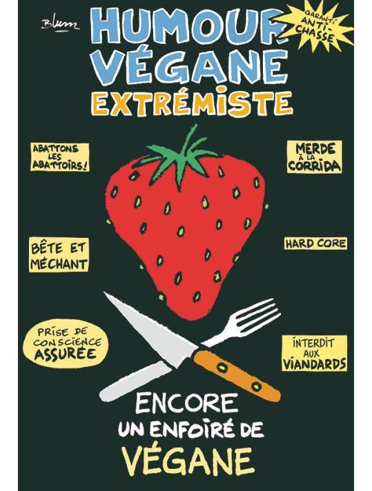 Humour vegan extrémiste main product photo
