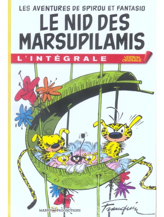 Spirou et fantasio - tirage de tête version originale - le nid des marsupilamis main product photo