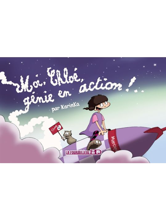moi, chloé tome 2 - génie en action main product photo