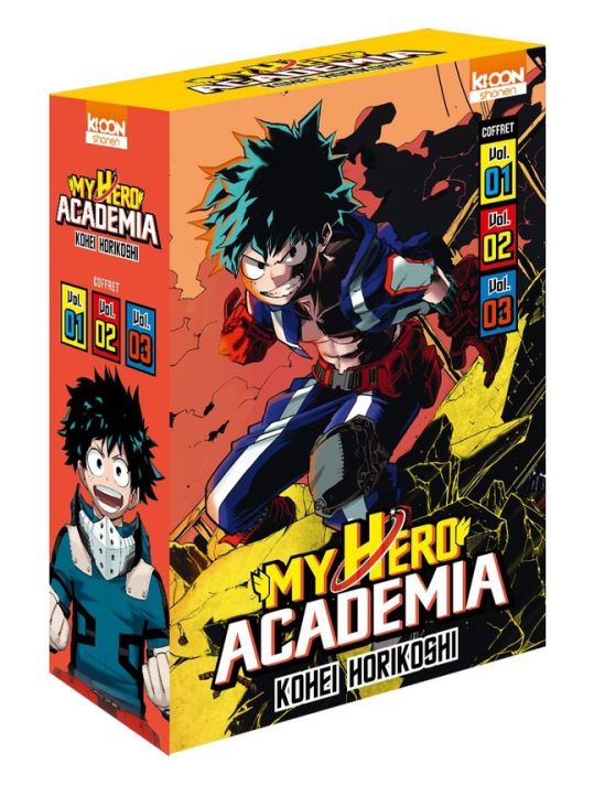 My hero academia - coffret tomes 1 à 3 main product photo