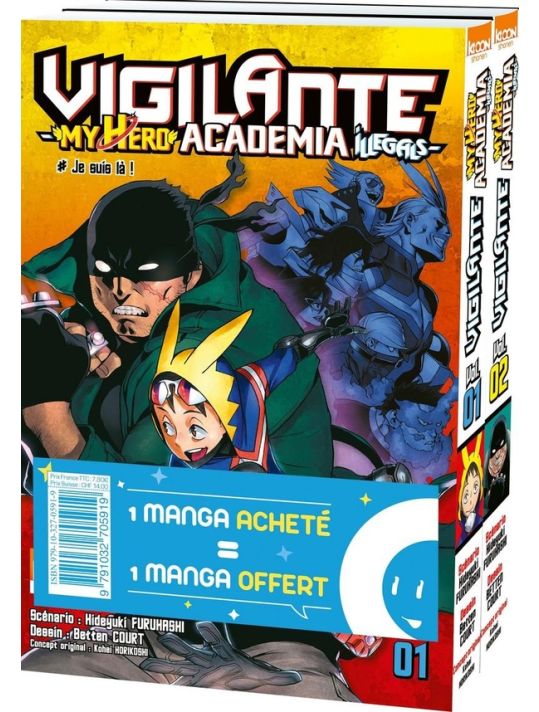 Vigilante - my hero academia illegals - pack tomes 1 et 2 main product photo