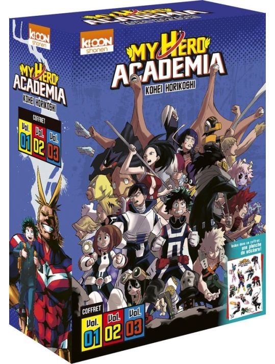 My hero academia - coffret tomes 1 à 3 main product photo