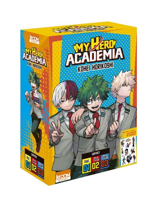 My hero Academia - coffret tomes 1 à 3 main product photo