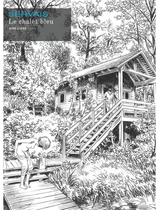 Le chalet bleu - édition noir et blanc (grand format) main product photo