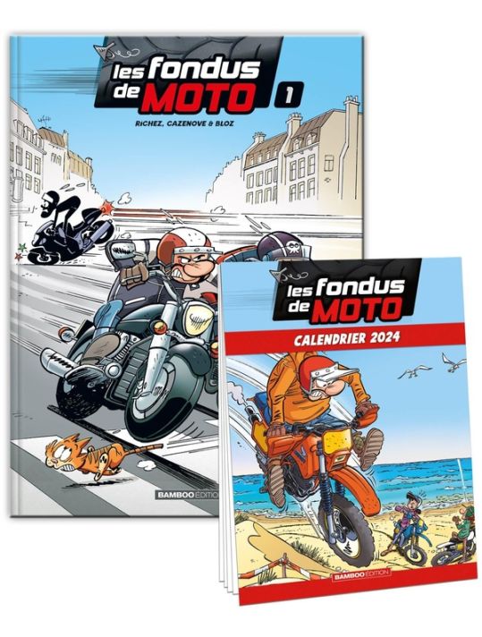 Les fondus de moto tome 1 + calendrier 2024 offert main product photo