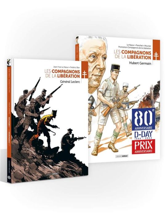 Les compagnons de la Libération - pack - Général Leclerc et Hubert Germain main product photo