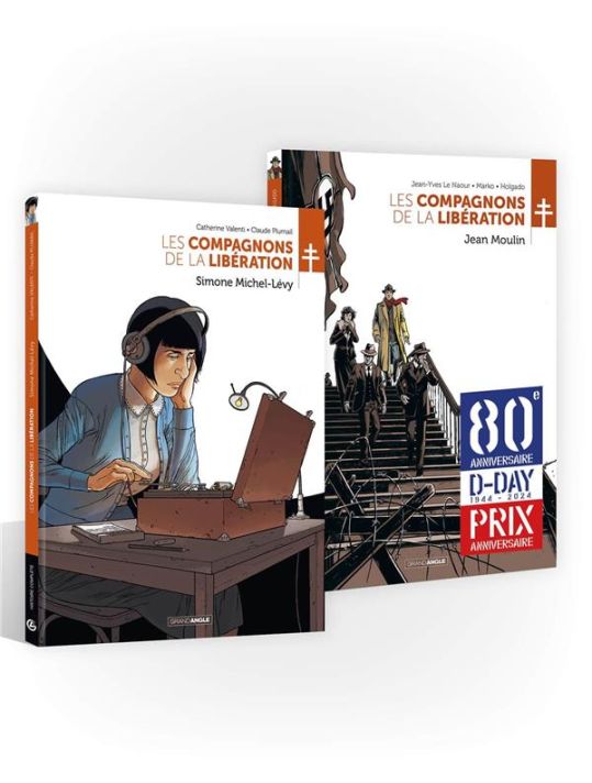 Les compagnons de la Libération - pack - Jean Moulin et Simone Michel-Lévy main product photo