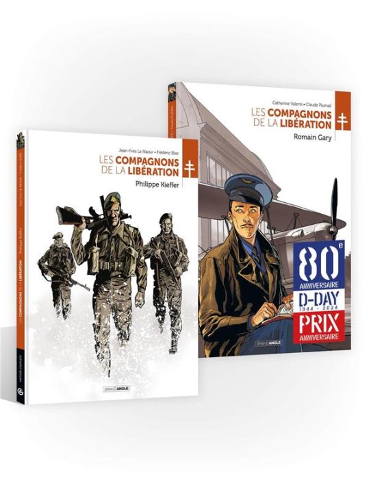 Les compagnons de la Libération - pack - Philippe Kieffer et Romain Gary main product photo