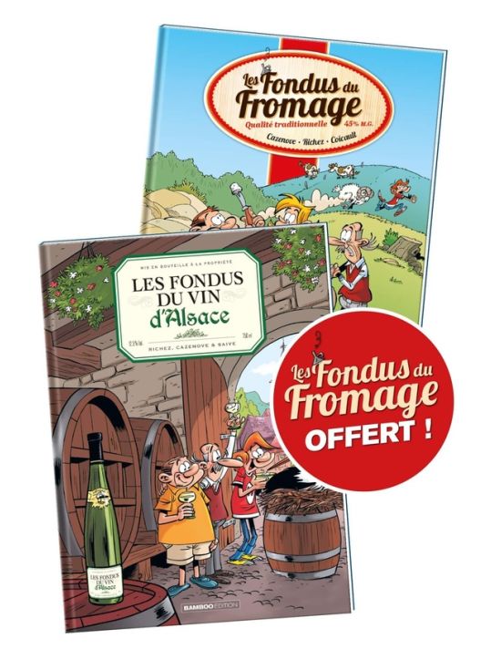 Les fondus du vin d'Alsace + Les fondus du Fromage (offert) main product photo