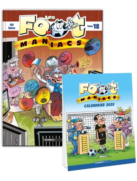 Les Footmaniacs tome 18 + calendrier 2025 offert main product photo