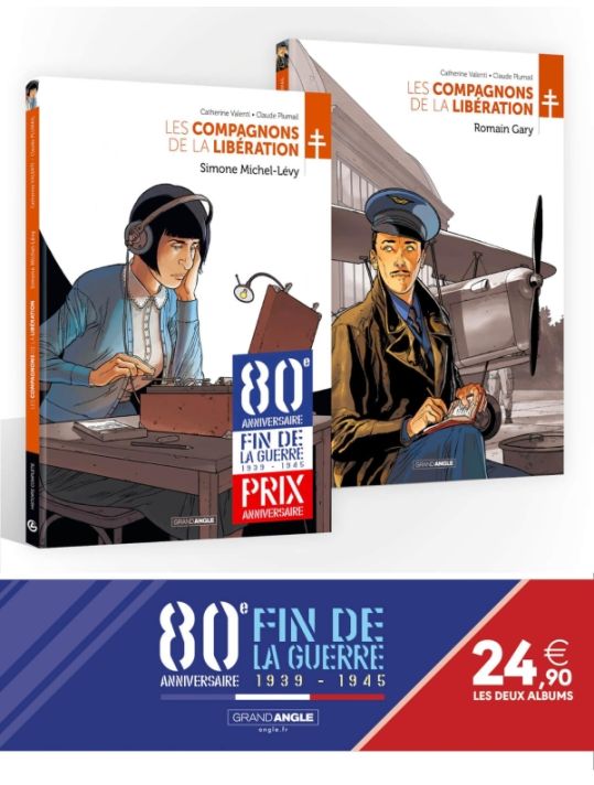 Les compagnons de la libération - pack 80 ans - Simone Michel-Lévy/Romain Gary main product photo