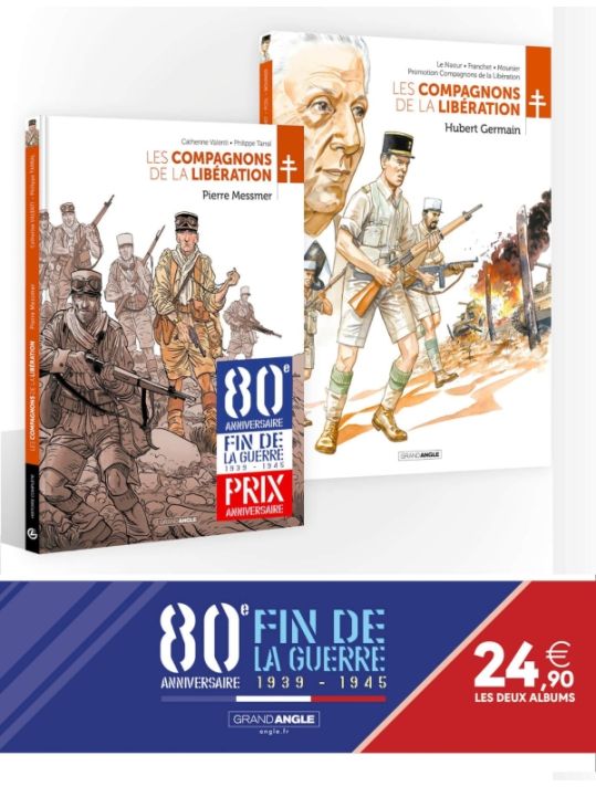 Les compagnons de la libération - pack 80 ans - Pierre Messmer/Hubert Germain main product photo