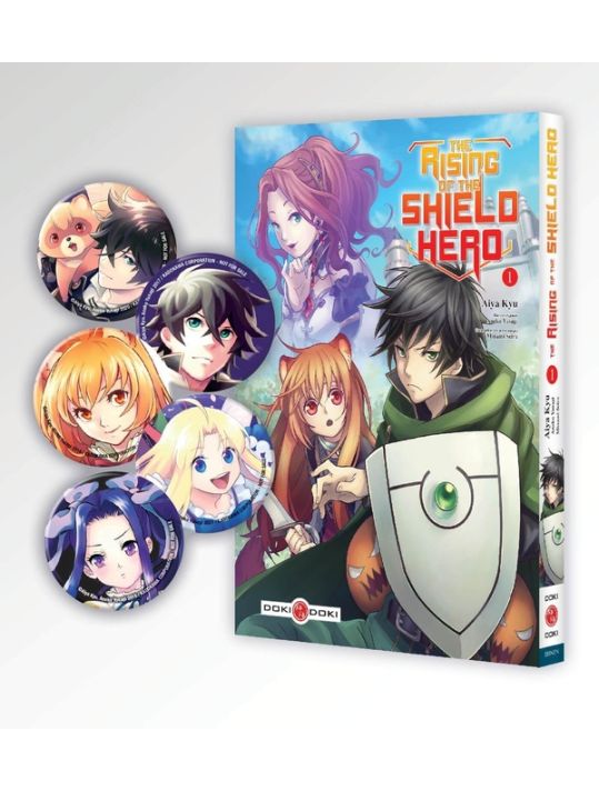 The rising of the shield hero tome 1 (éd. spéciale Badges collector) main product photo