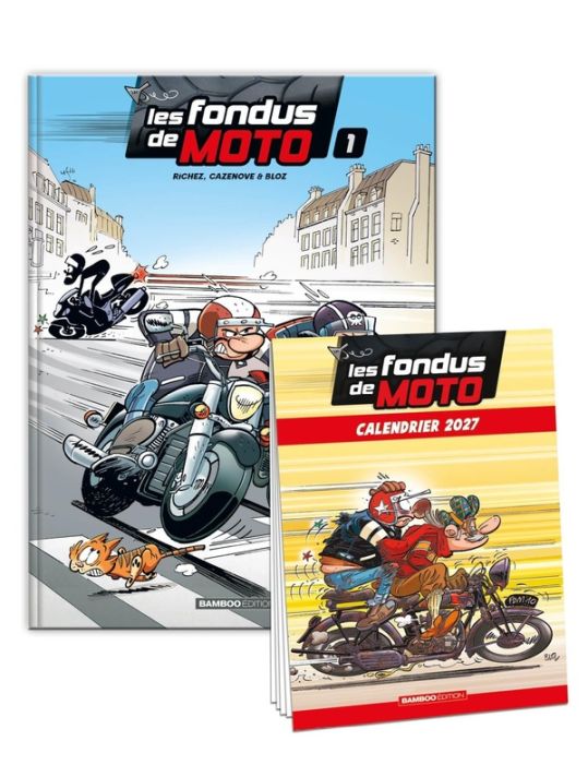 Les fondus de moto tome 1 - Calendrier 2027 offert main product photo