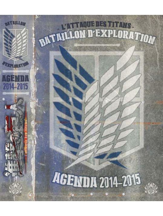 agenda scolaire 2014-2015 attaque des titans main product photo
