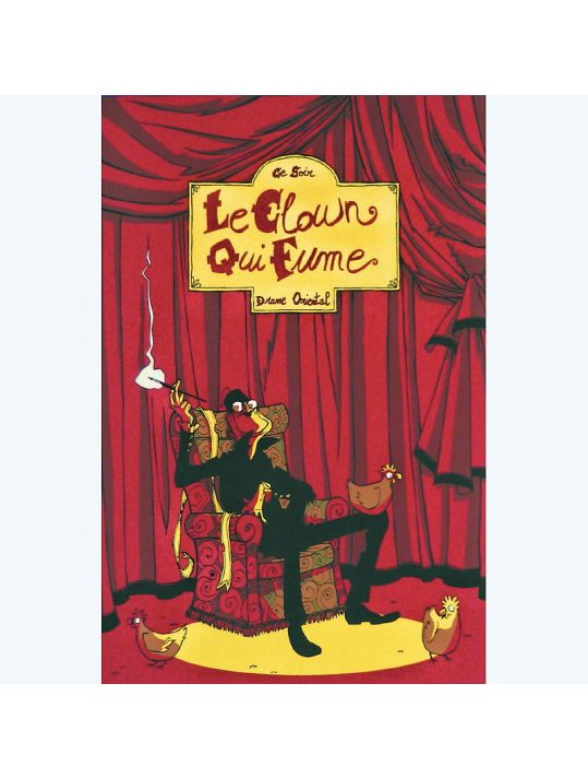 Sérigraphie Le Clown qui fume ; Alfred ; Signée & Numérotée 130 ex. ; 30x40 main product photo