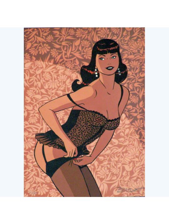 Affiche Duo Pin up n°1 ; Berthet ; 21x29 main product photo