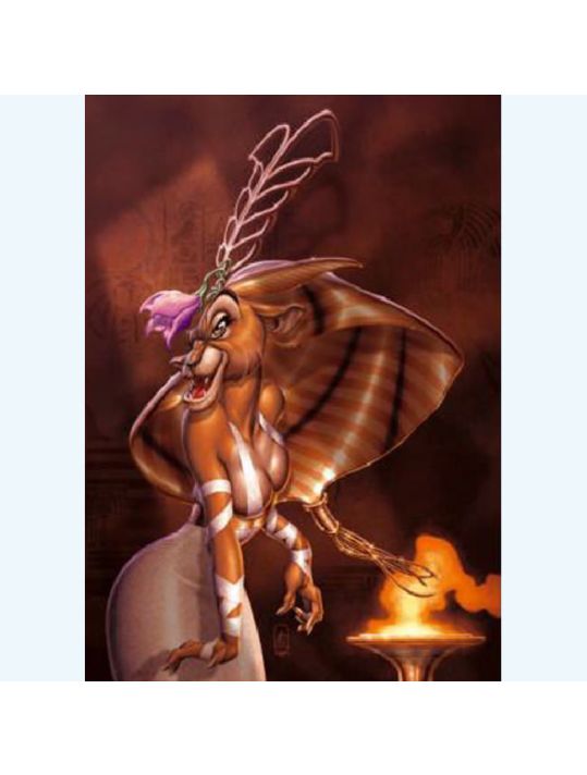 Affiche Femme Lionne ; Crisse ; Signée & Numérotée 300 ex. ; 30x40 main product photo