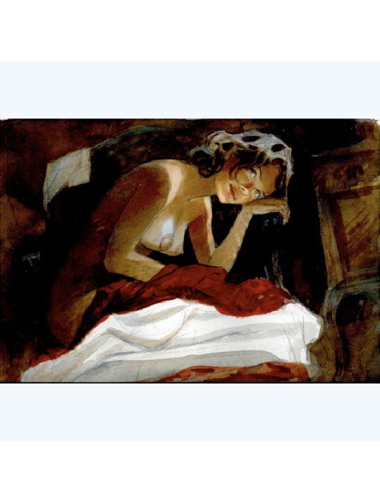 Affiche Jeanne Nue ; Gibrat ; 50x70 main product photo