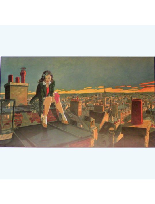 Affiche Paris ; Gibrat ; 50x70 main product photo