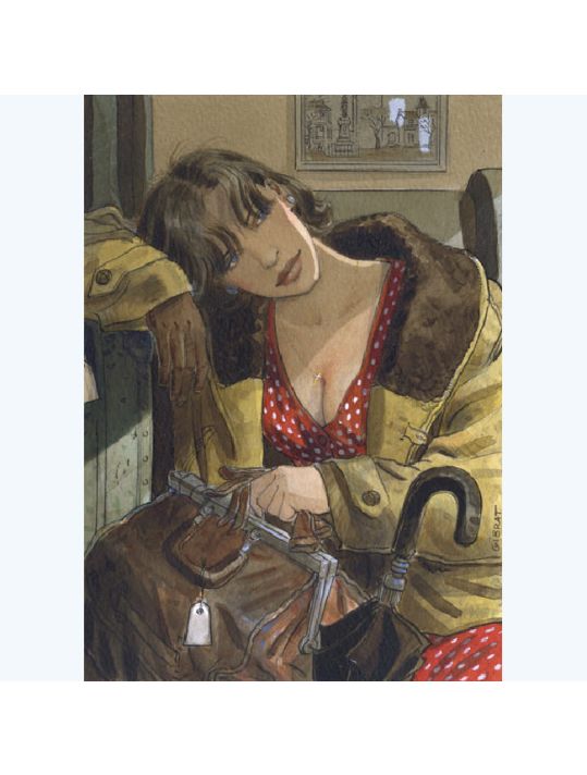 Affiche Jeanne dans le Train ; Gibrat ; 30x40 main product photo