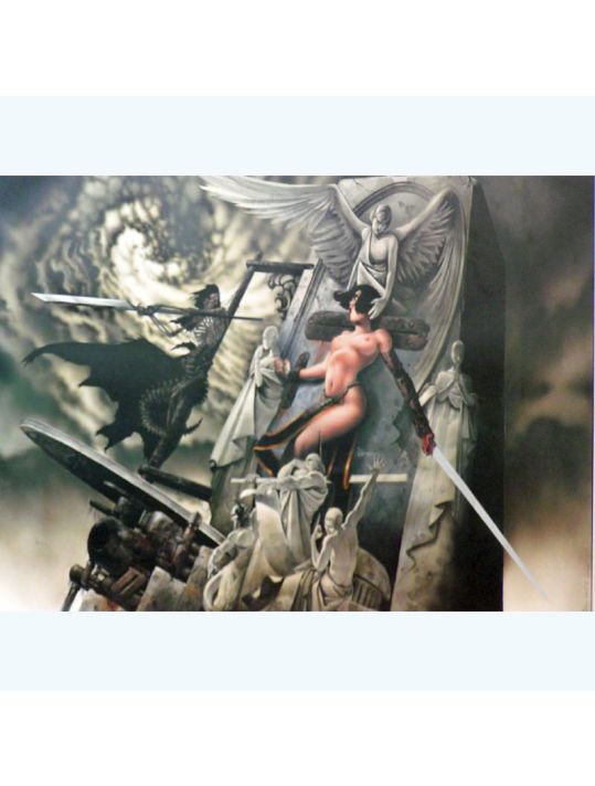 Affiche Gothic ; Gajic ; Signée & Numérotée 100 ex. ; 80x70 main product photo