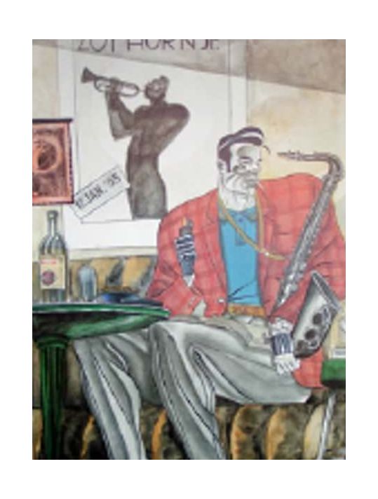 Affiche Jazz ; Igort ; Signée ; 50x70 main product photo