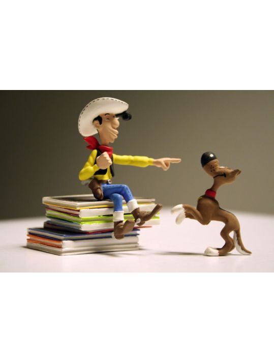 Figurine Lucky Luke et RANTANPLAN main product photo
