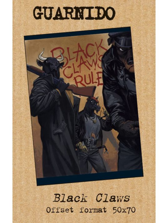 Affiche Black Claws - Guarnido - 500ex. - 50x70 main product photo