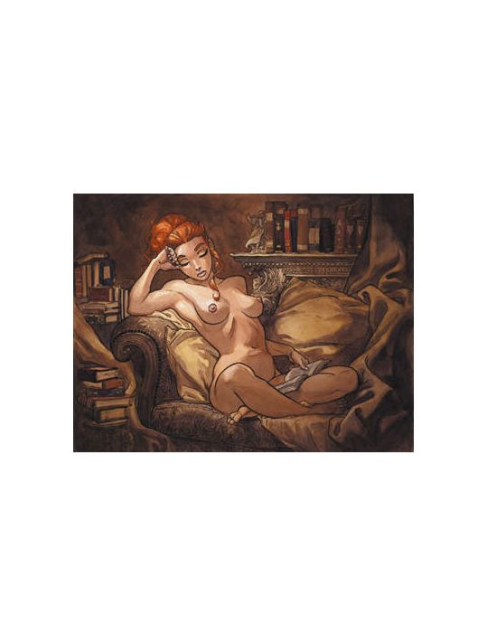Affiche La lectrice - Guarnido - 18x24 main product photo