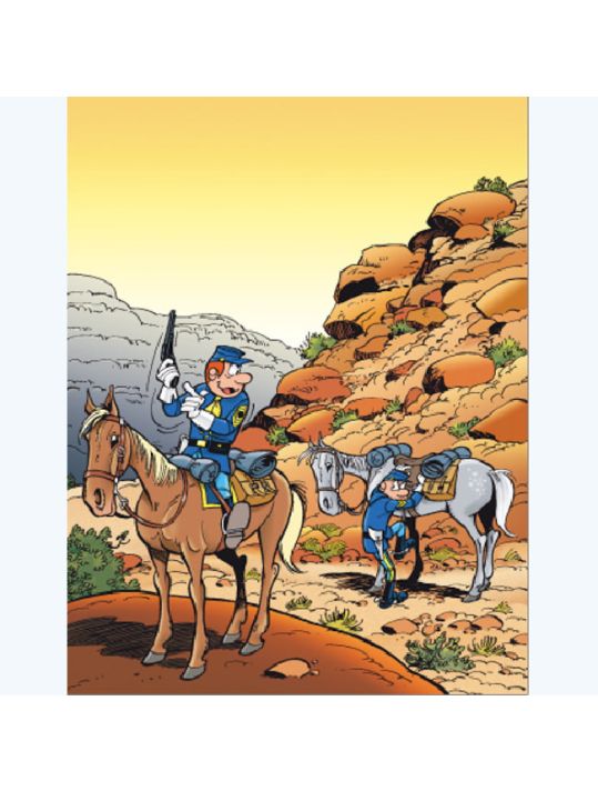 Affiche Remonte à cheval ; Lambil ; 40x50 main product photo