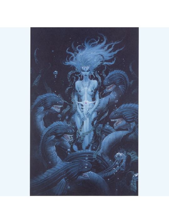 Affiche Femme aux serpents ; Ledroit ; 40x60 main product photo