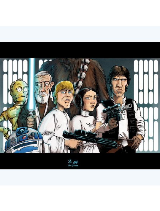 Affiche star wars les gentils ; Le Pon ; 30x40 main product photo