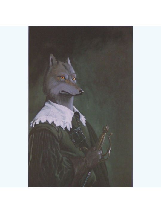 Affiche Loup ; Masbou ; 30x40 main product photo