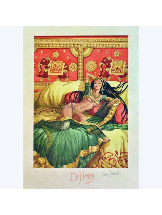 Affiche Djinn ; Mirallès ; 50x70 main product photo